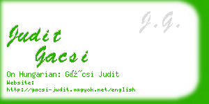 judit gacsi business card